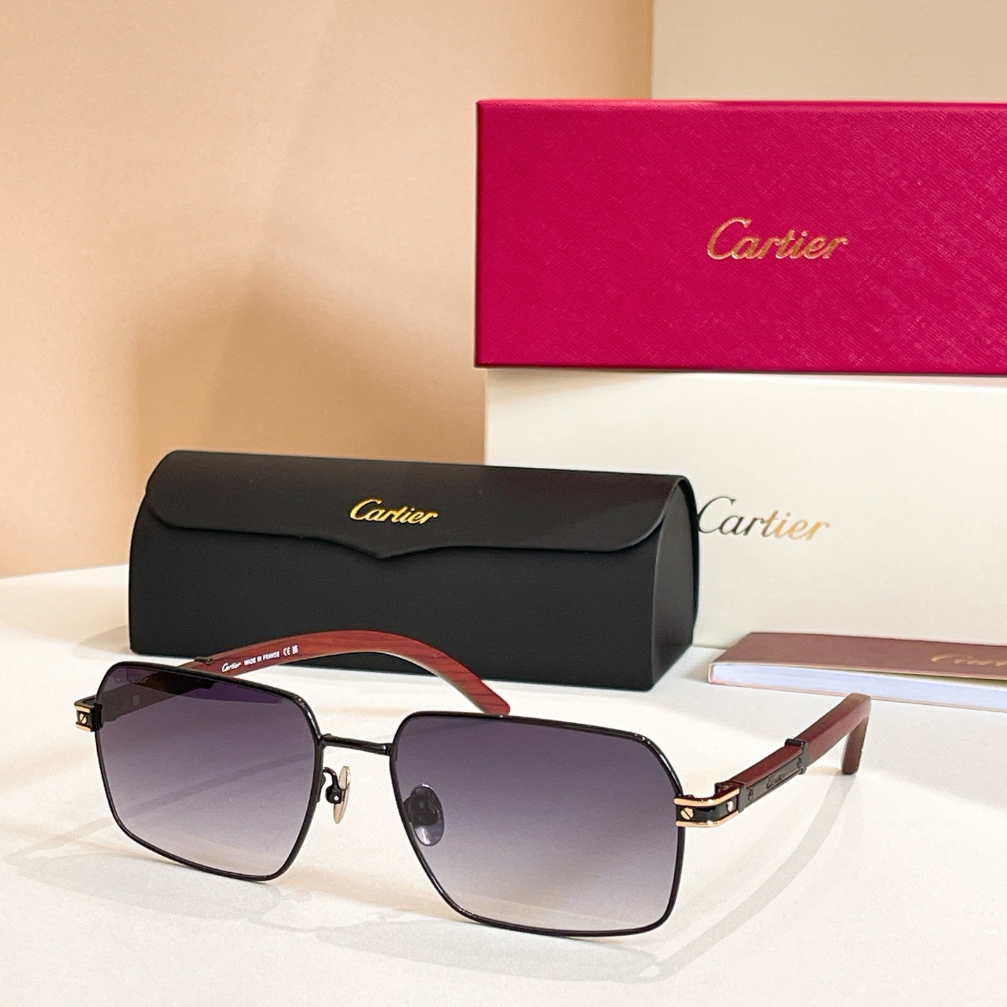 wooden square frame stylish sunglasses wooden square frame stylish sunglasses