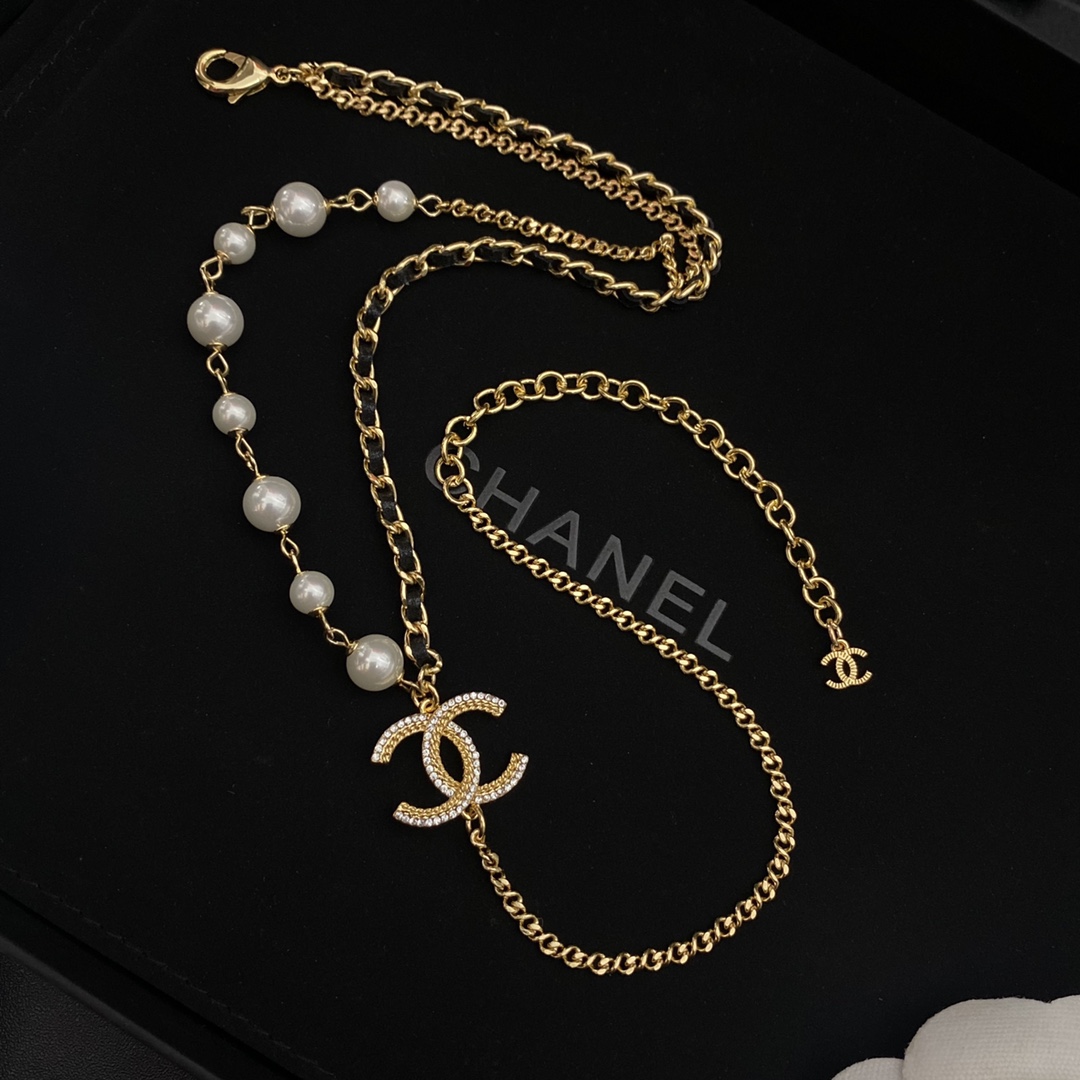 vintage fashion pearl gold plated necklace vintage fashion pearl gold plated necklace