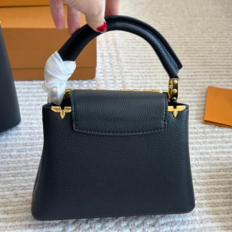 black capucines metal monogram bag black capucines metal monogram bag
