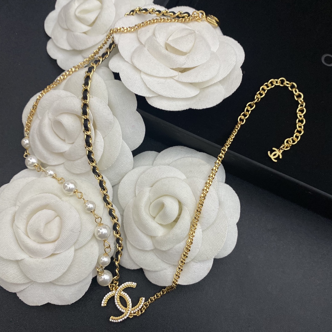 vintage fashion pearl gold plated necklace vintage fashion pearl gold plated necklace