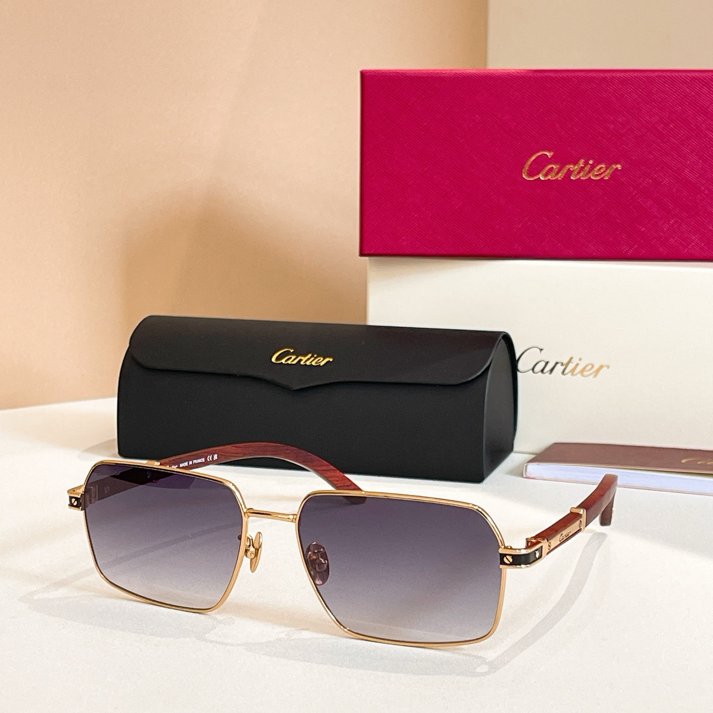 wooden square frame stylish sunglasses wooden square frame stylish sunglasses