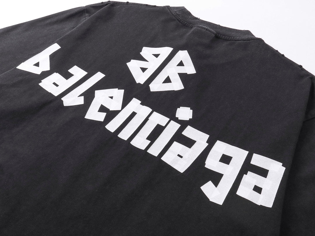classic letter print t shirt classic letter print t shirt