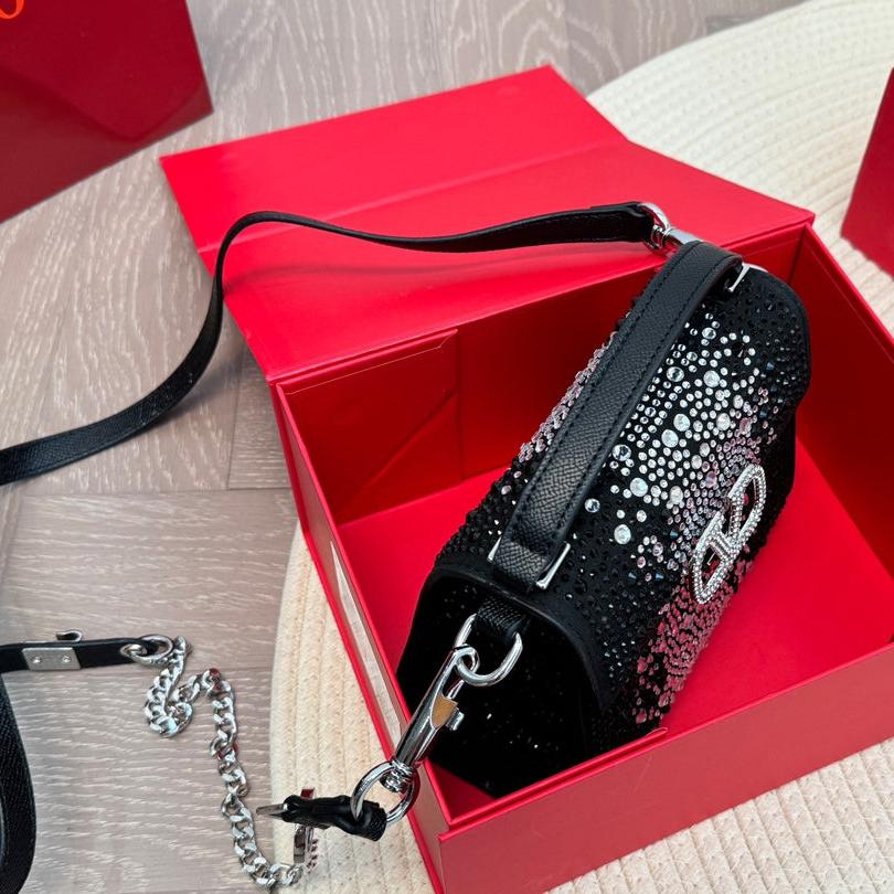 shining diamond logo square handbag shining diamond logo square handbag