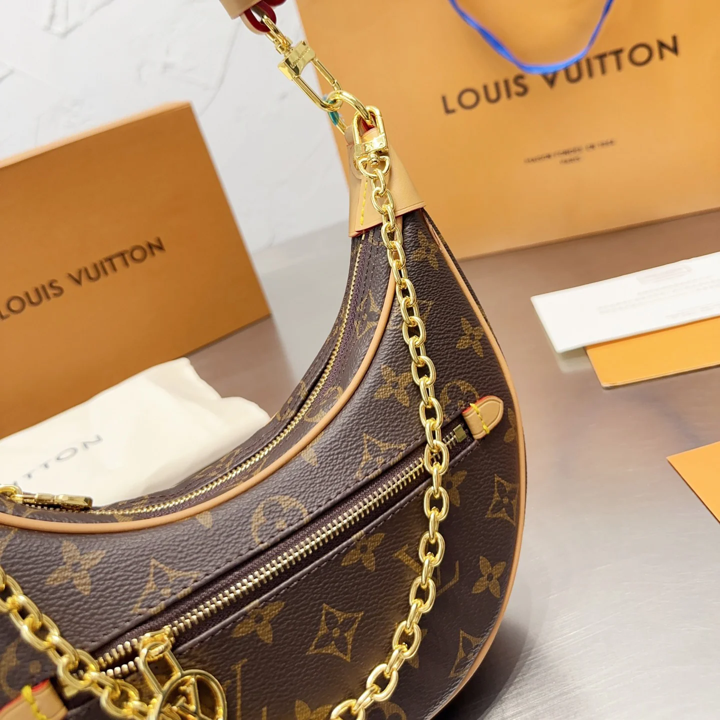 loop monogram handbag loop monogram handbag