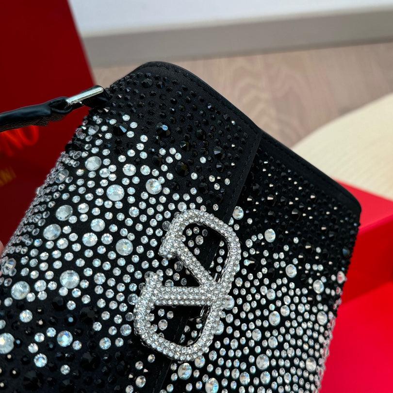 shining diamond logo square handbag shining diamond logo square handbag